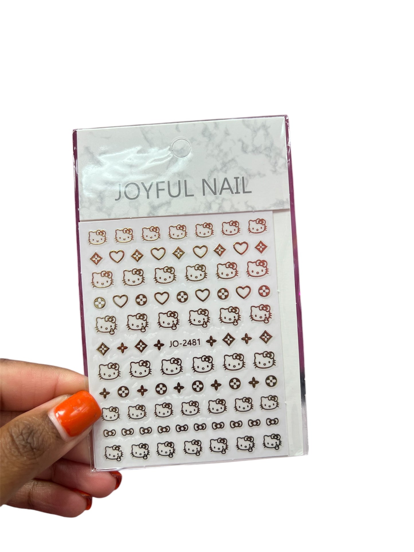 Gold Hello Kitty Nail Stickers