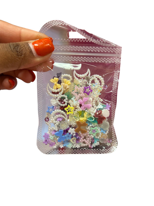 3D Colorful Bow/Flower/Star Charms