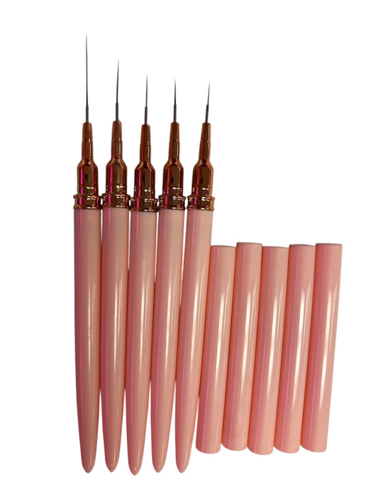 Pink Nail Art Brushes